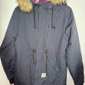 L1 Premium Goods Parka Snow-jacket Sz Small With Faux Fur  Hood